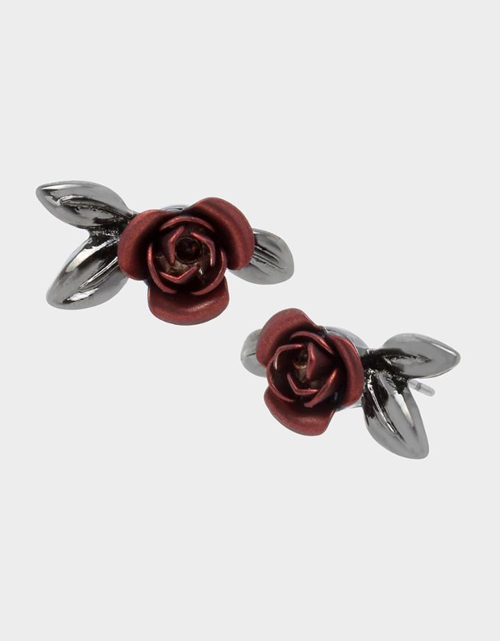 Betseyjohnson Glampire Rose Studs Red
