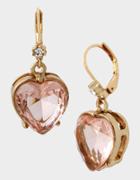 Betseyjohnson Spring In The Air Heart Earrings Pink