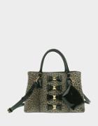 Betseyjohnson Studmuffin Bow Satchel Leopard