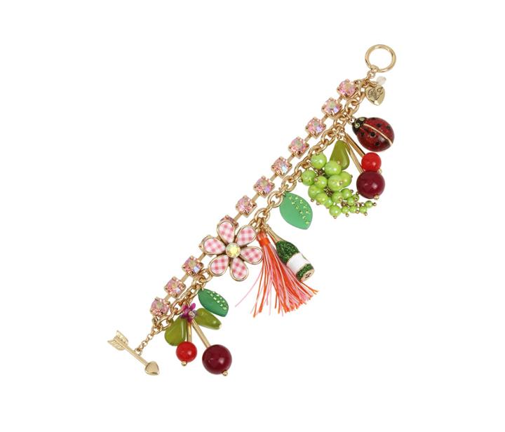 Betseyjohnson Summer Picnic Charm Bracelet Multi