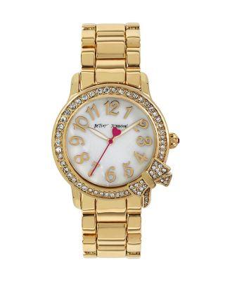 Steve Madden Betseys Gold Bowtastic Watch Gold