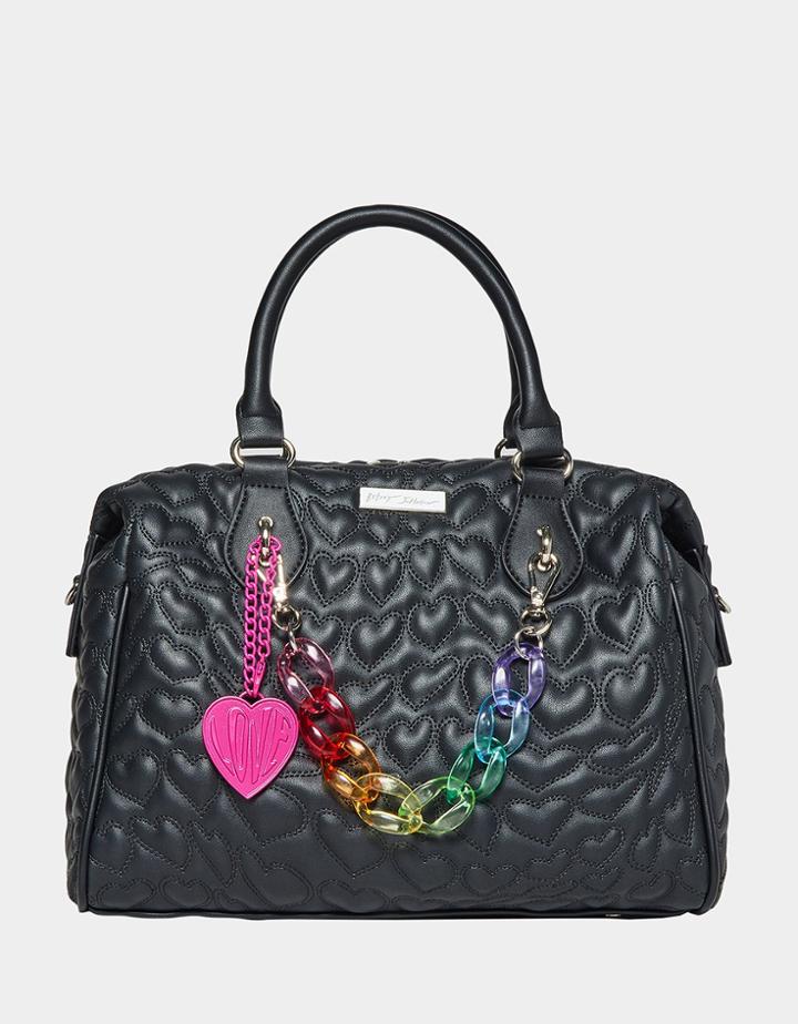Betseyjohnson Be Quilt My Heart Satchel Black