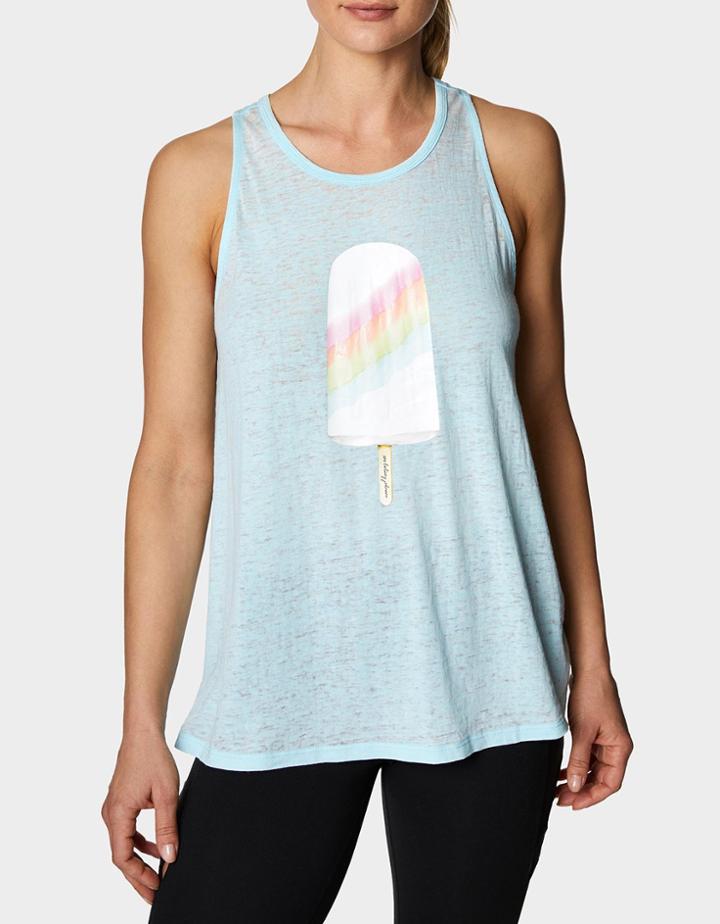 Betseyjohnson Rainbow Ice Cream Tank Blue