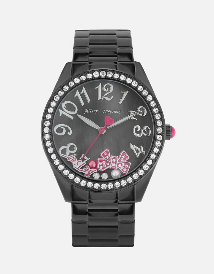 Betseyjohnson Bow In Love Watch Black