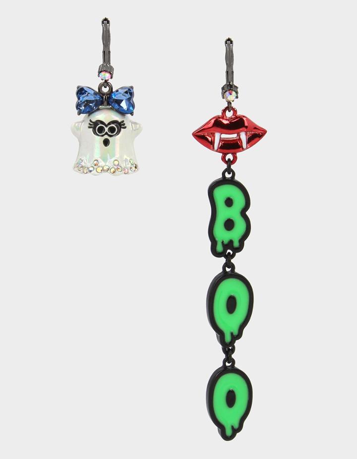 Betseyjohnson Creep It Real Boo Linear Earrings Multi