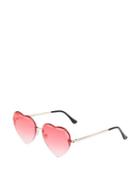 Steve Madden Heart Breaker Sunglasses Pink