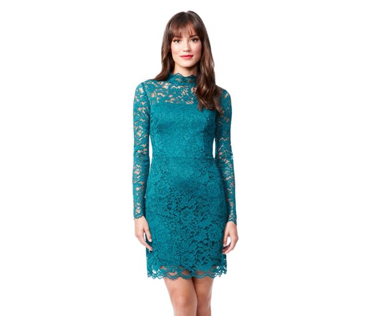 Betseyjohnson Lingering Lace Dress Teal