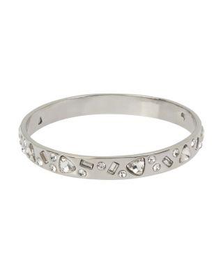 Steve Madden Betsey Blue Love Letters Silver Bangle Silver