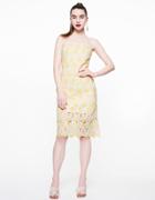 Betseyjohnson Lemon Lace Dress Yellow