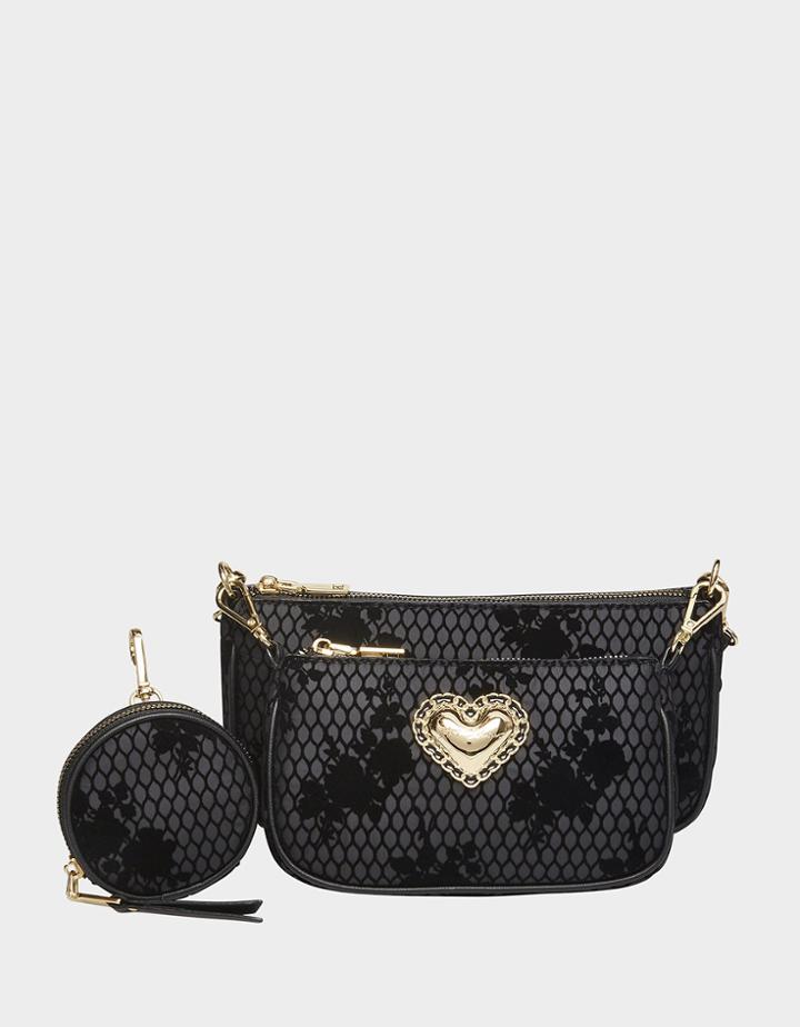 Betseyjohnson The Betsey Way 3 In 1 Crossbody Black