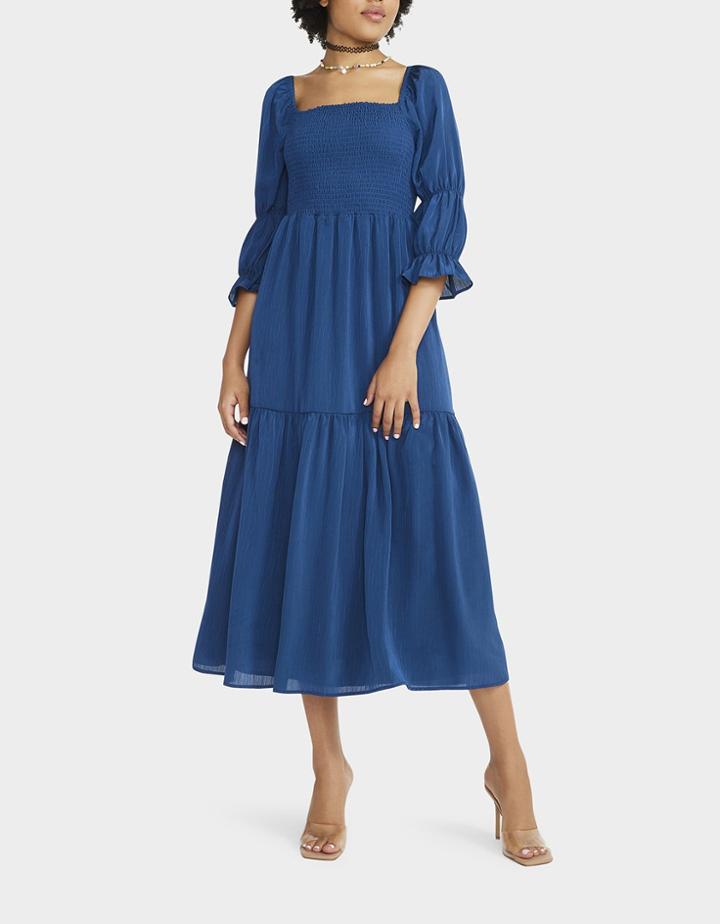 Betseyjohnson Even Flow Midi Dress Blue