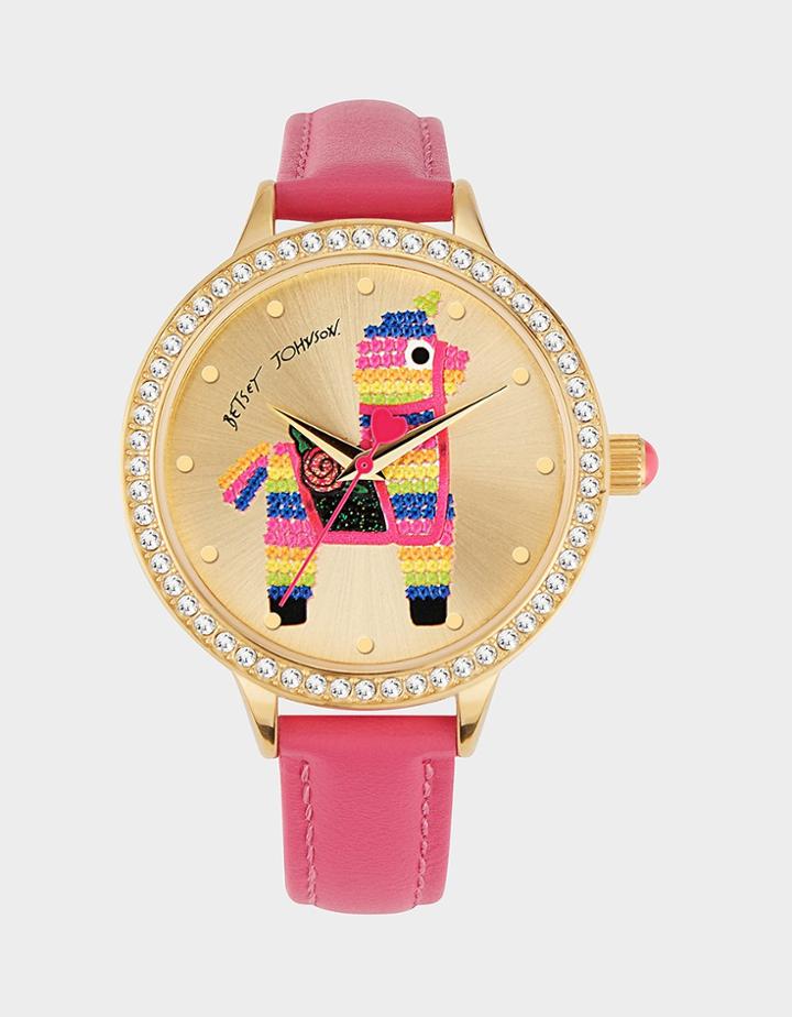 Betseyjohnson Pinata Surprise Watch Pink
