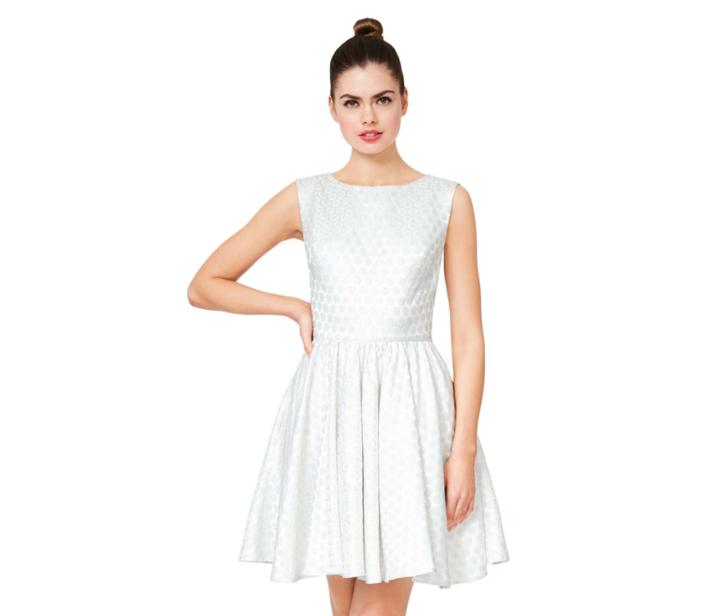 Betseyjohnson Sweet Confection Open Back Party Dress White