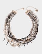 Betseyjohnson Celestial Punk Star Statement Necklace Crystal