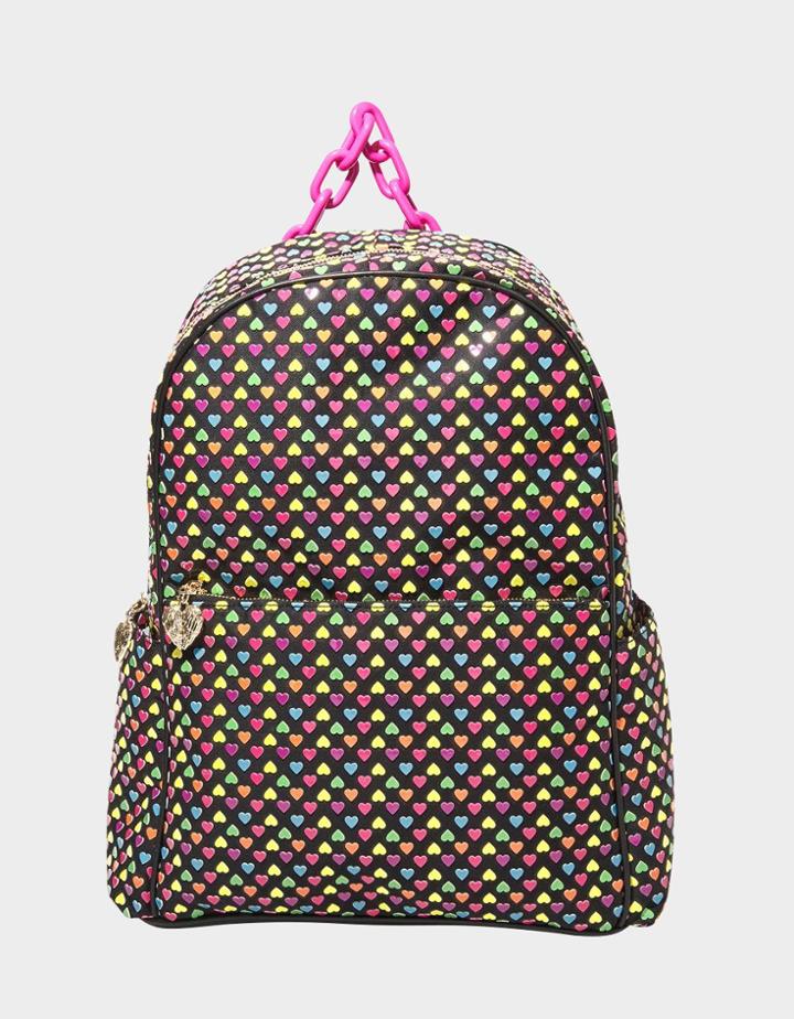 Betseyjohnson Heart On My Sleeve Large Backpack Multi