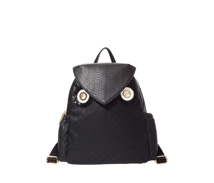 Betseyjohnson Owl Always Love You Backpack Black