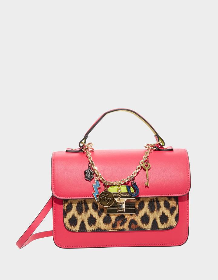 Betseyjohnson Charmed Again Crossbody Hot Pink