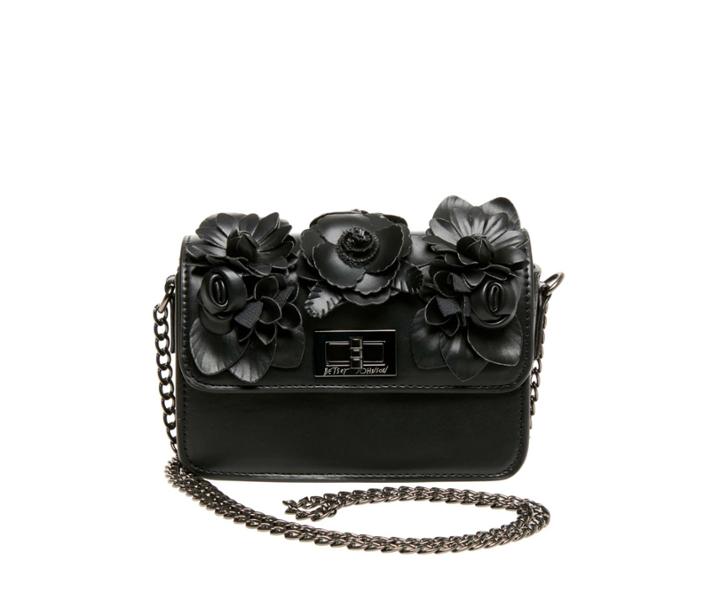 Betseyjohnson What In Carnation Crossbody Black
