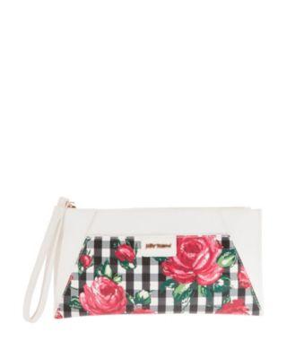 Steve Madden She Works It Monogram Tote White
