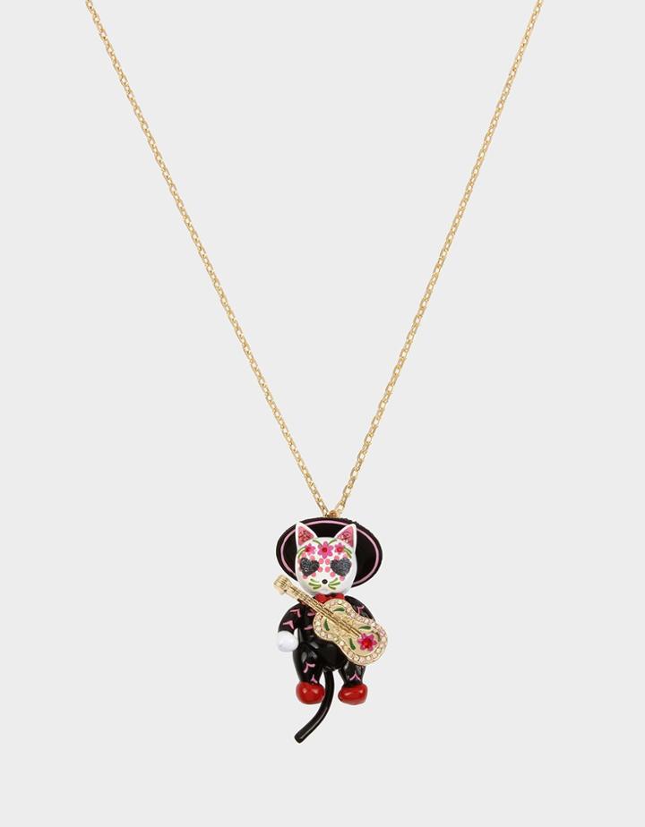 Betseyjohnson Betseyvilla Mariachi Cat Pendant Multi