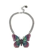 Steve Madden You Give Me Butterflies Large Pendant Multi