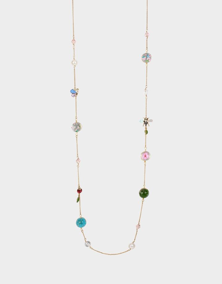 Betseyjohnson Sweetness And Light Station Necklace Multi