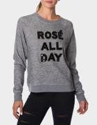Betseyjohnson Beaded Rose All Day Sweatshirt Charcoal