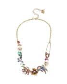 Steve Madden Blooming Betsey Insect Necklace Multi