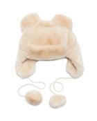 Steve Madden Twinkle Sprinkle Faux Fur Hat Ivory
