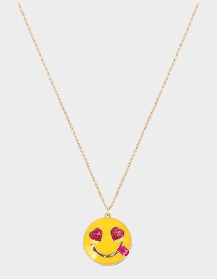 Betseyjohnson Snack Attack Smile Pendant Yellow