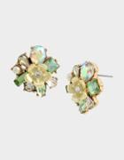 Betseyjohnson Buzz And Bloom Cluster Studs Yellow