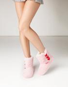 Betseyjohnson Stay Toasty Pink Bootie Slippers