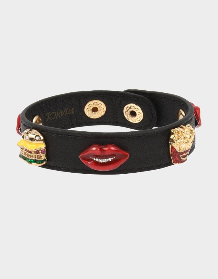 Betseyjohnson Snack Attack Leather Bracelet Multi