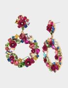 Betseyjohnson Betseyvilla Stone Wreath Earrings Multi