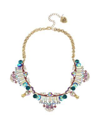 Steve Madden Magical Show Showgirl Necklace Pink