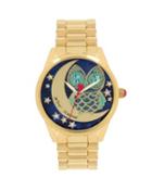 Steve Madden Watching Over The Moon Watch Gold