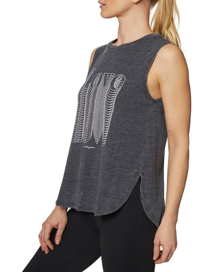 Betseyjohnson Overlapping Love Muscle Tank Black