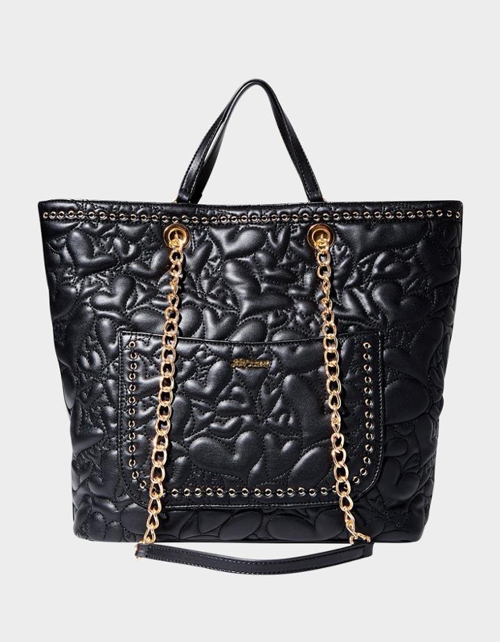 Betseyjohnson Hearts Afire Tote Black
