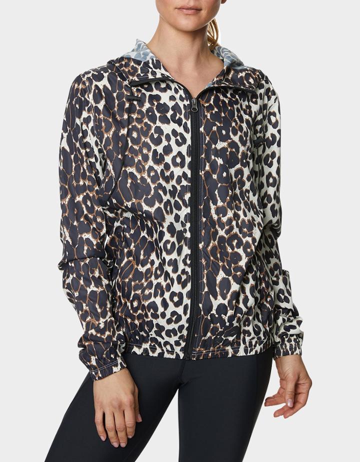 Betseyjohnson Printed Rubberized Windbreaker Leopard