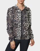 Betseyjohnson Printed Rubberized Windbreaker Leopard