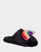 Betseyjohnson Over The Rainbow Slippers Black Multi