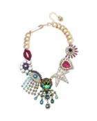 Steve Madden Mystic Baroque Drama Necklace Multi