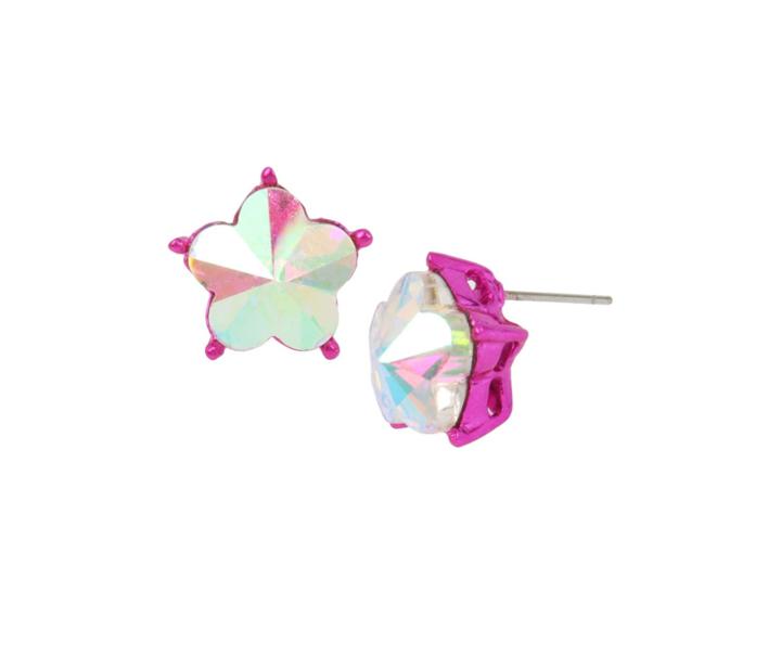 Betseyjohnson Fruity Petals Flower Stud Earrings Crystal
