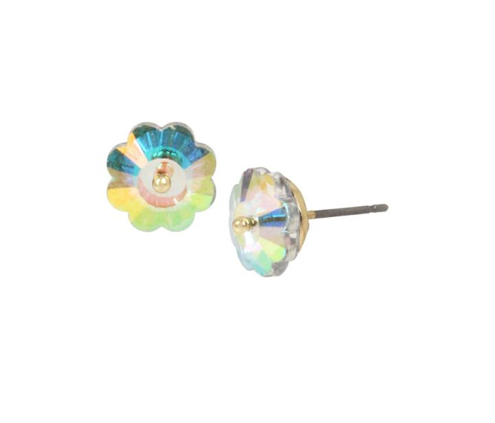 Betseyjohnson Just Kitten Around Flower Stud Earrings Multi