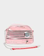Betseyjohnson Kitsch Radio Waves Crossbody Pink