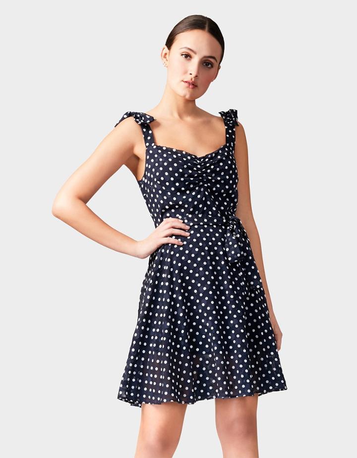 Betseyjohnson Lots Of Dots Sundress Navy