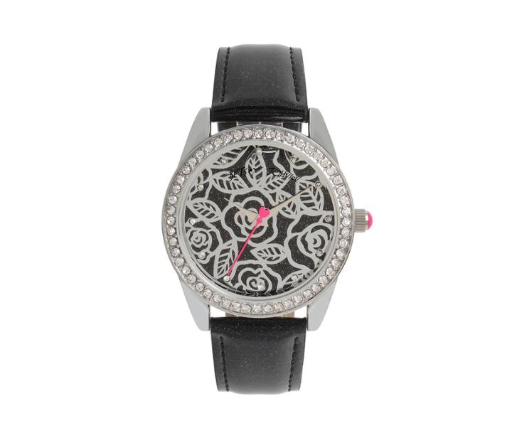 Betseyjohnson Metalwork Roses Watch Black