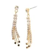 Steve Madden Angels And Wings Spray Earring Crystal