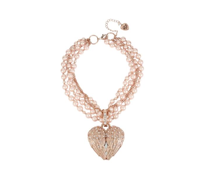 Betseyjohnson Little Angels Statement Necklace Pink