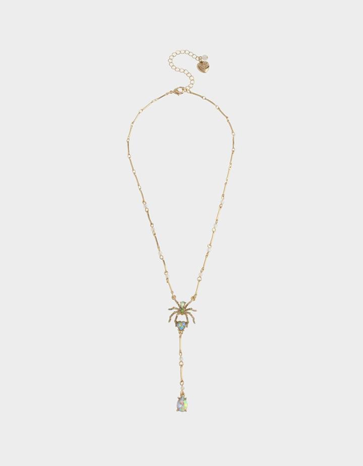Betseyjohnson Lily Flower Y Necklace Yellow
